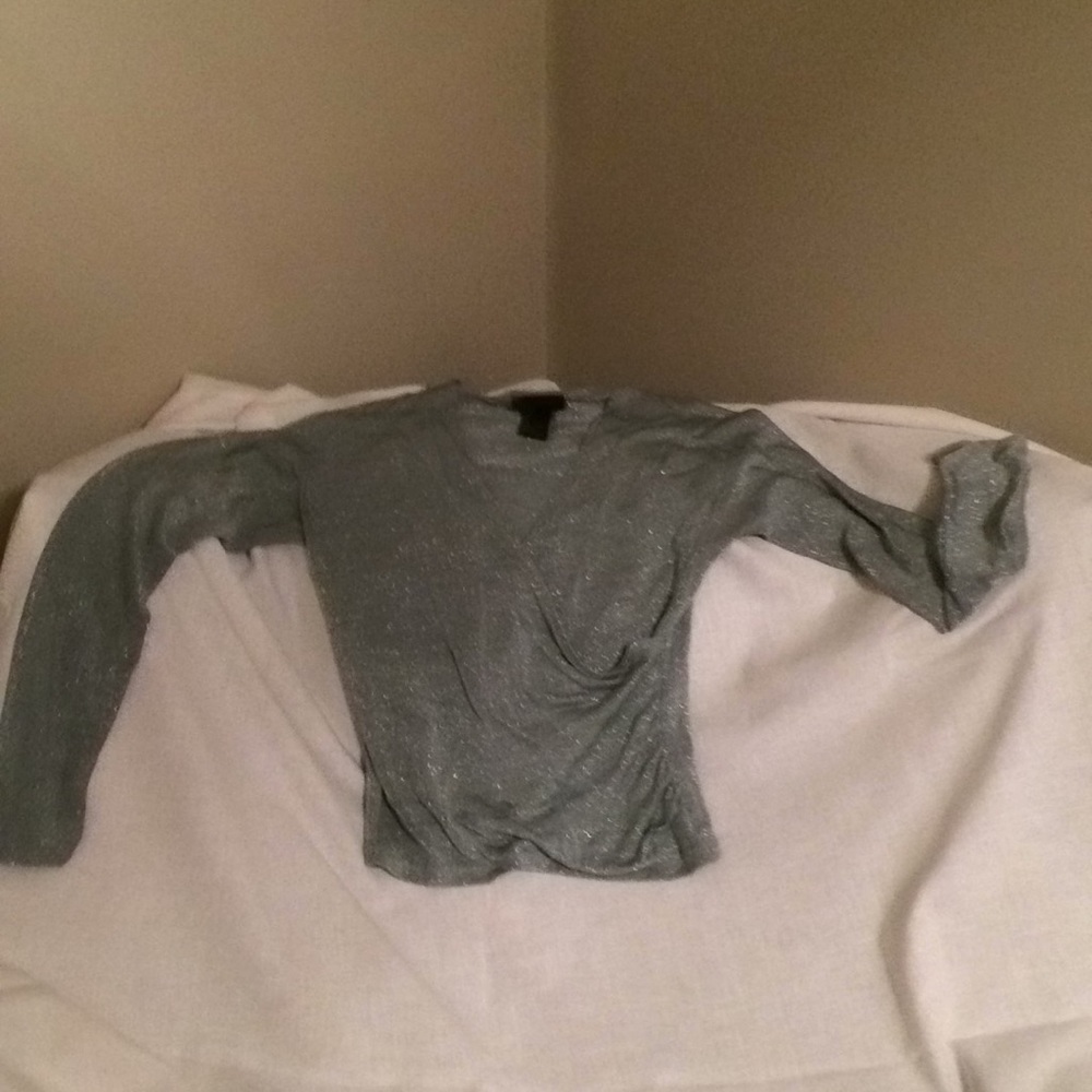 The Limited Silver Sparkle Top